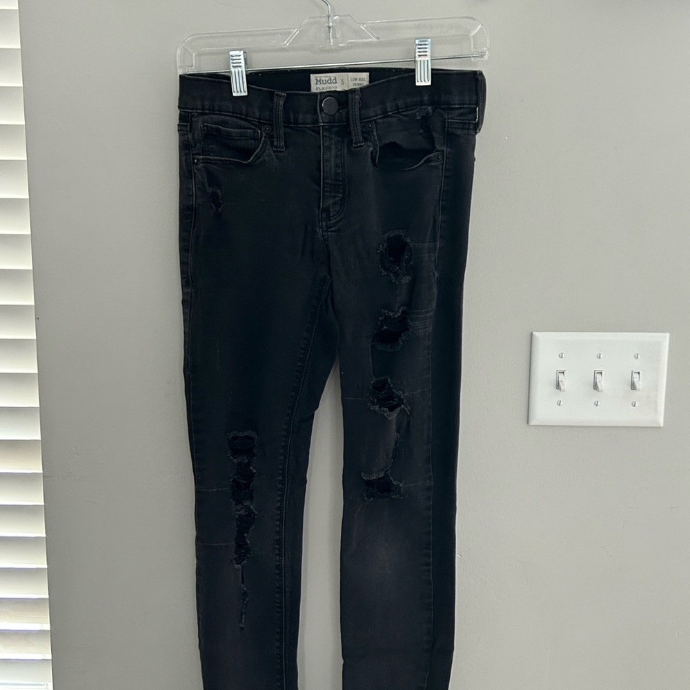 Mudd Black Distressed Skinny Jeans